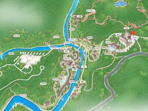桐乡结合景区手绘地图智慧导览和720全景技术，可以让景区更加“动”起来，为游客提供更加身临其境的导览体验。